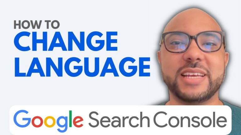 How to Change Language in Google Search Console