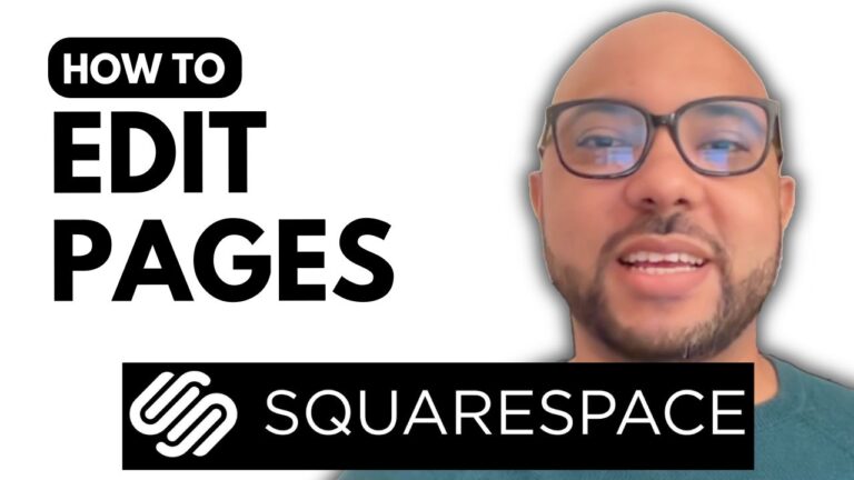 How to Edit Pages on Squarespace