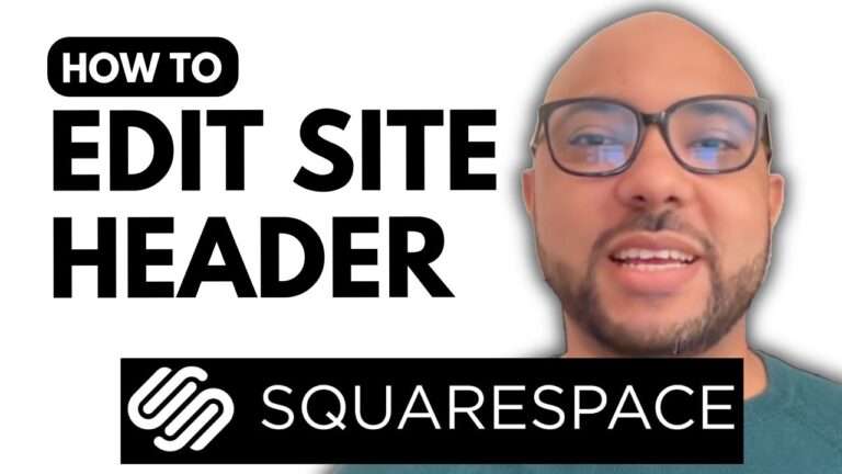 How to Edit Site Header in Squarespace