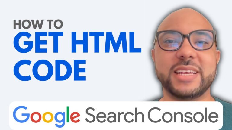 How to Get HTML Code from Google Search Console