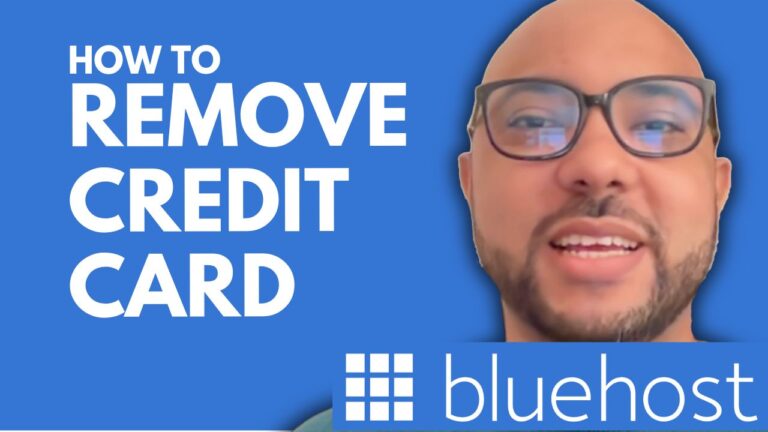 How to Remove Credit Card from Bluehost