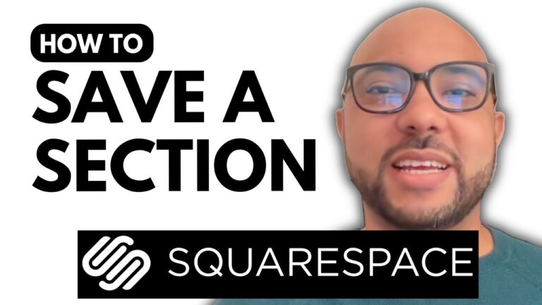 How to Save a Section in Squarespace