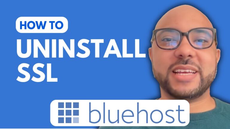 How to Uninstall SSL in Bluehost