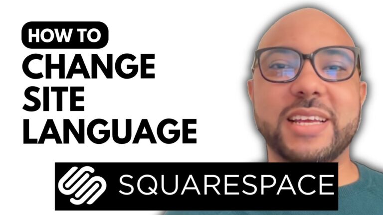 How to change Site language in Squarespace