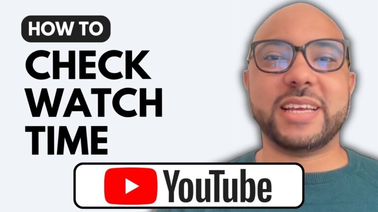 How To Check YouTube Channel Watch Time