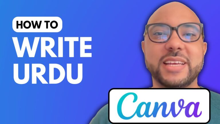 How To Write Urdu In Canva