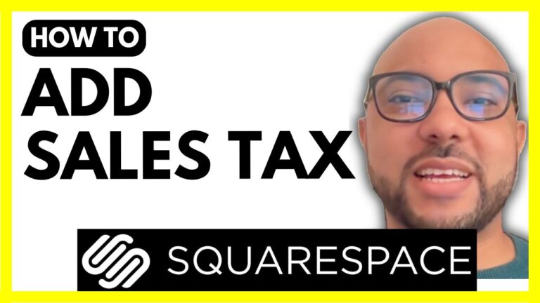 How to Add Sales Tax on Squarespace