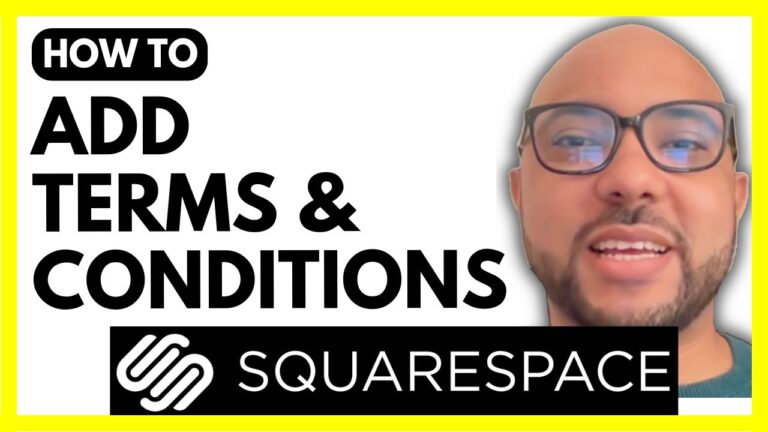 How to Add Terms and Conditions on Squarespace