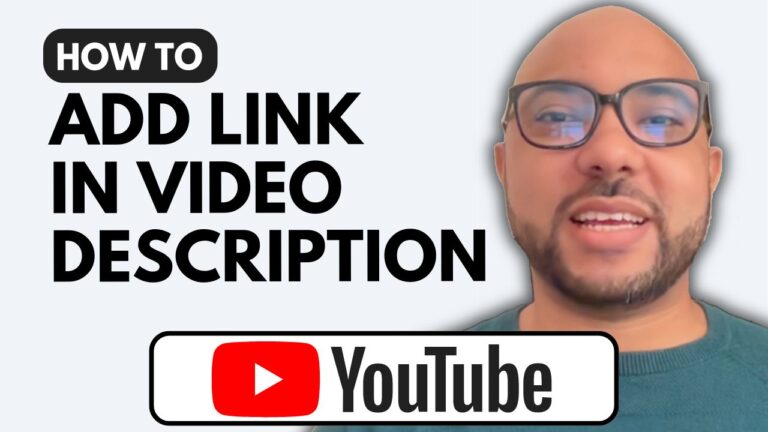 How to Add a Link in YouTube Video Description