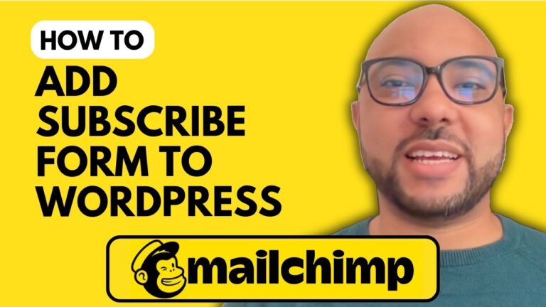 How to Add a Mailchimp Subscribe Form to WordPress