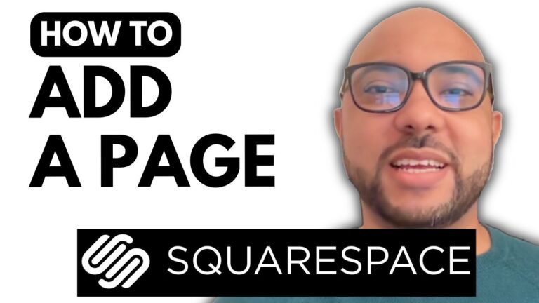 How to Add a Page on Squarespace Website