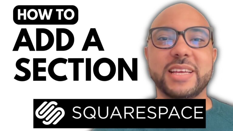 How to Add a Section on Squarespace