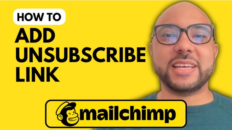 How to Add an Unsubscribe Link in Mailchimp