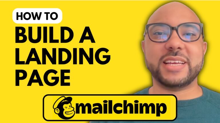 How to Build a Landing Page on Mailchimp