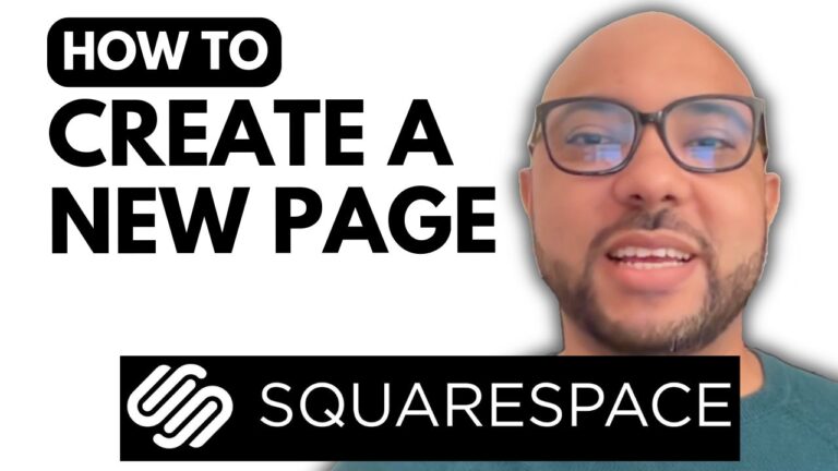 How to Create a New Page in Squarespace