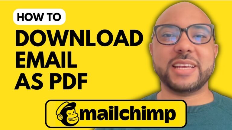 How to Download a Mailchimp Email as PDF