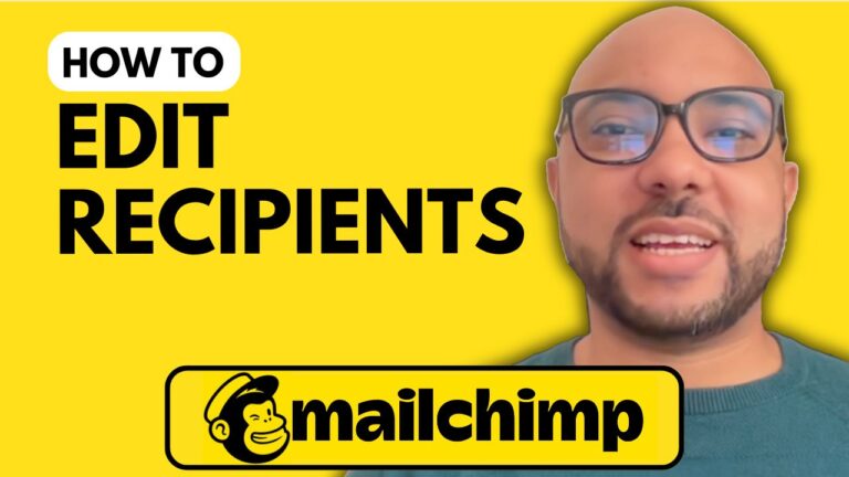 How to Edit Recipients in Mailchimp