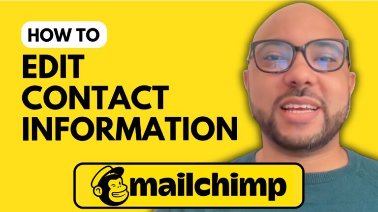 How to Edit Your Contact Information in Mailchimp