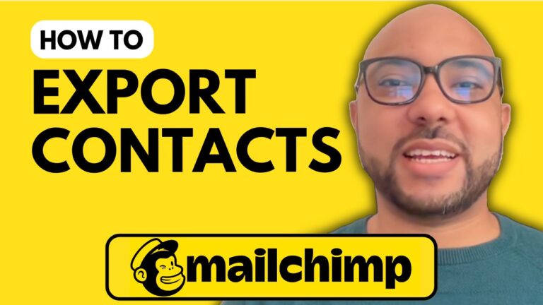 How to Export Contacts from Mailchimp