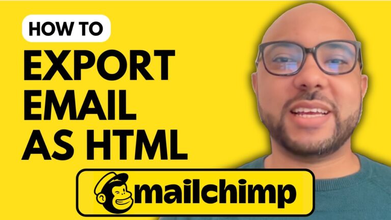 How to Export MailChimp Email as HTML