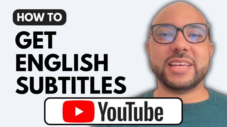 How to Get English Subtitles for a Hindi YouTube Video