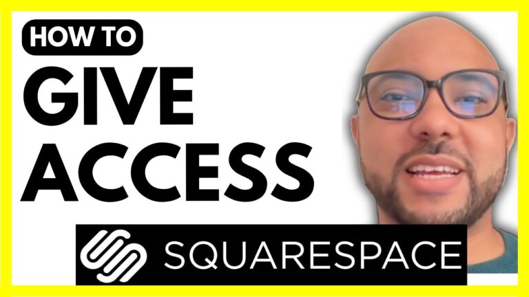 How to Give Access to Squarespace