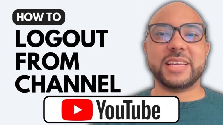 How to Logout YouTube Channel