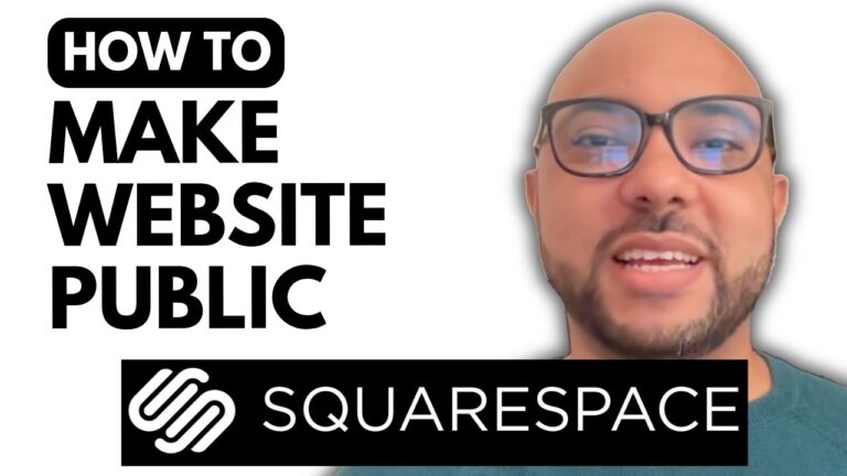 How to Make a Squarespace Website Public