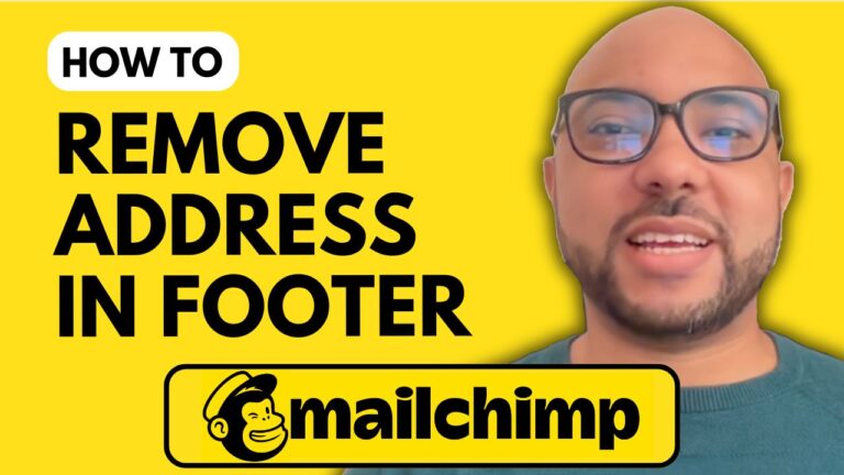 How to Remove Address from Mailchimp Footer