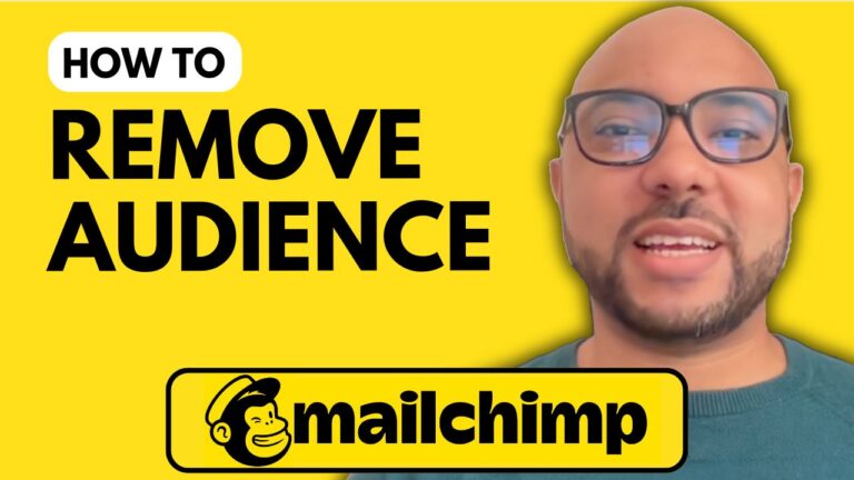 How to Remove Audience from Mailchimp