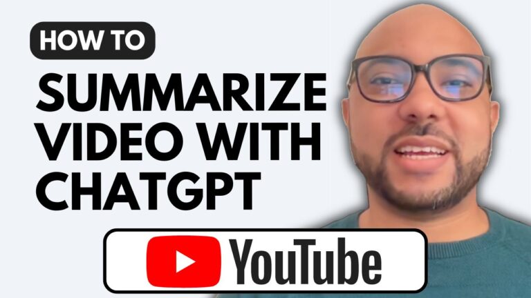 How to Summarize YouTube Videos Using ChatGPT