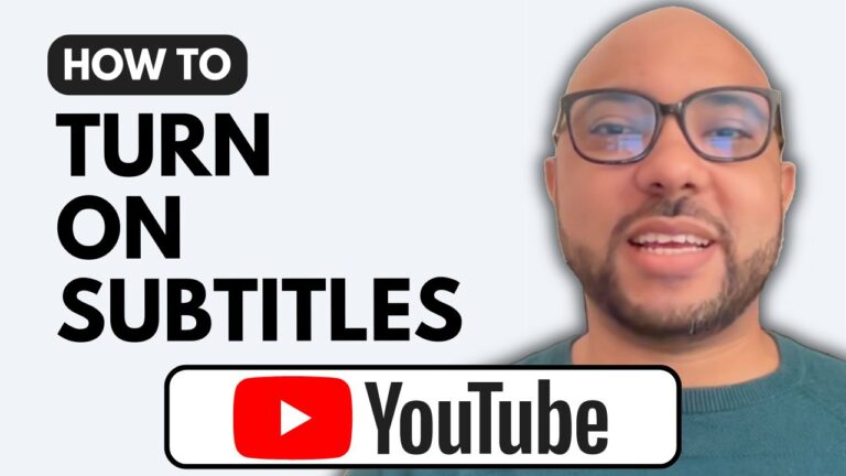 How to Turn On Subtitles on YouTube Video