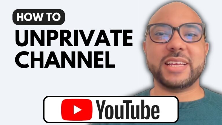 How to Unprivate Your YouTube Channel