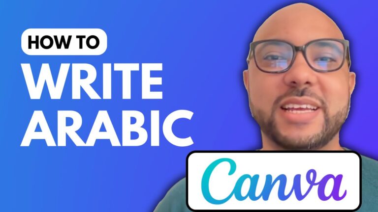 How to Write Arabic in Canva