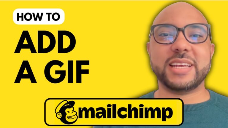 How to Add a GIF in Mailchimp