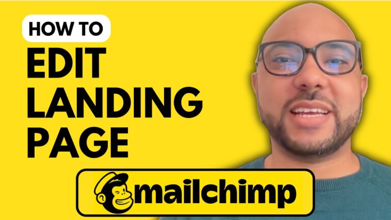 How to Edit a Landing Page in Mailchimp