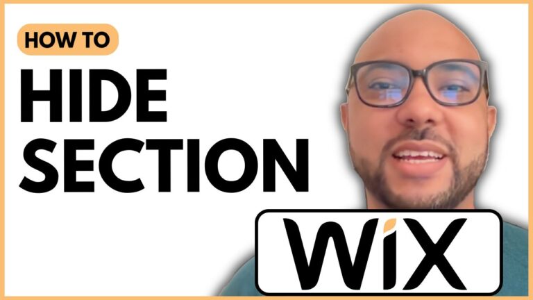 How To Hide Section In Wix