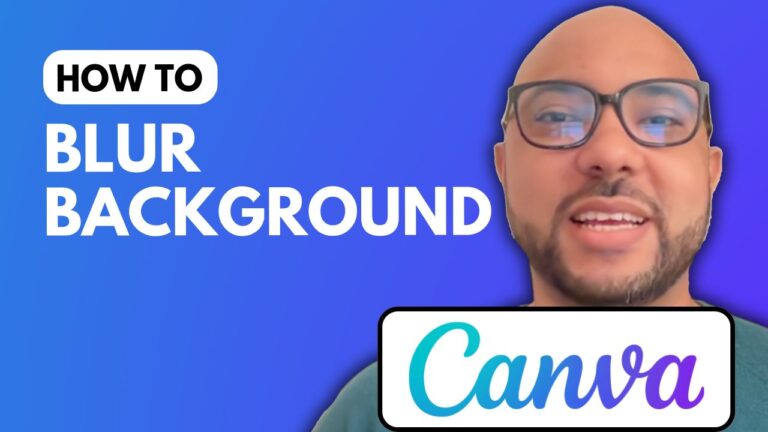 How to Blur Background in Canva