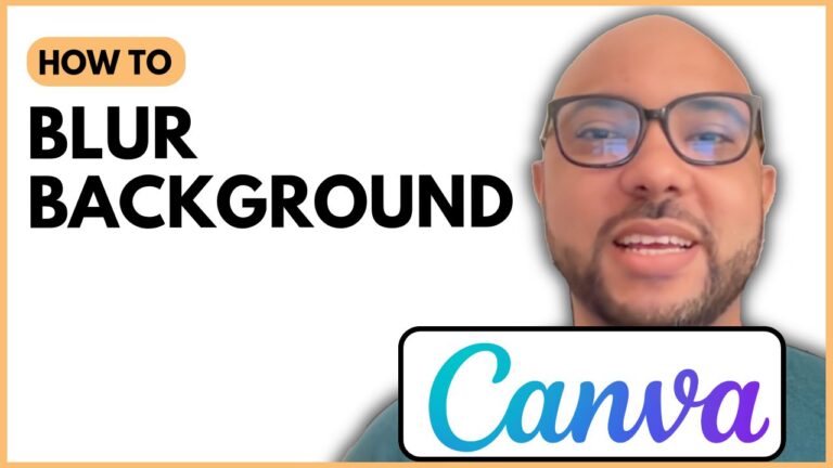 How to Blur Background in Canva