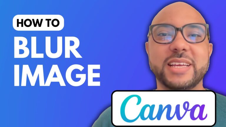 How to Blur Image in Canva