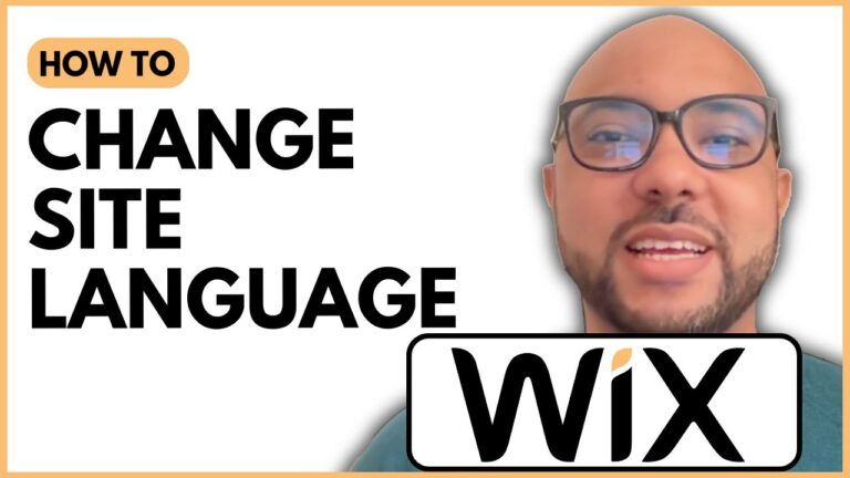 How to Change Your Site Language in Wix