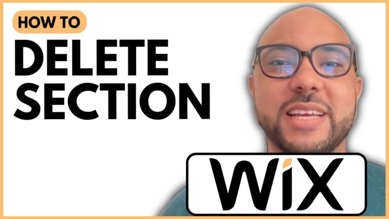 How to Delete a Section in Wix