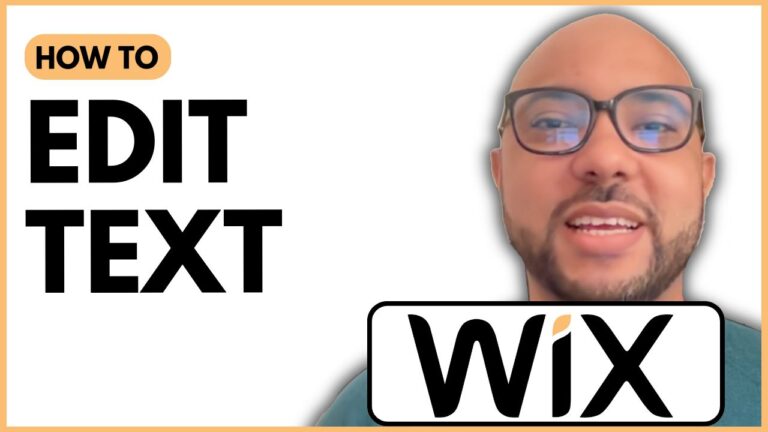 How to Edit Text in Wix