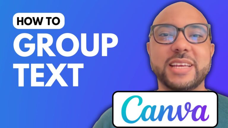 How to Group Text in Canva