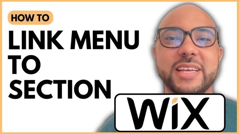 How to Link Menu to Section in Wix