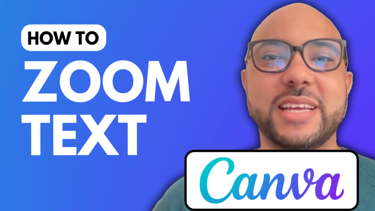 How to Zoom Text in Canva