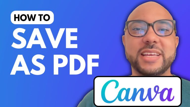 How To Save Canva As PDF